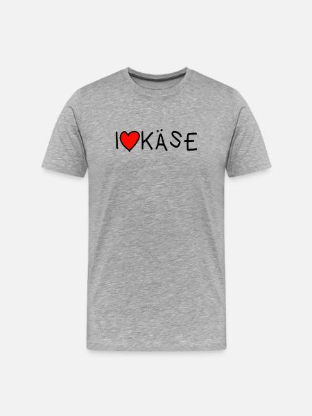 Fromage Cheese Lovers Nourriture - T-shirt bio Premium Homme - gris chiné