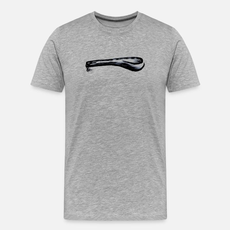 dicker Löffel - Männer Premium Bio T-Shirt - Grau meliert