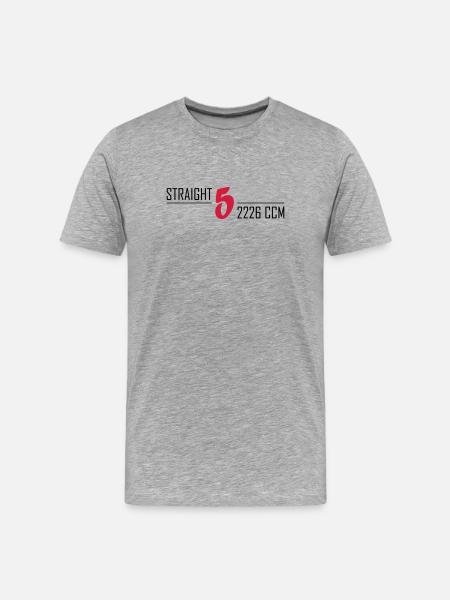 Straight five - Men's Premium Organic T-Shirt - heather grey
