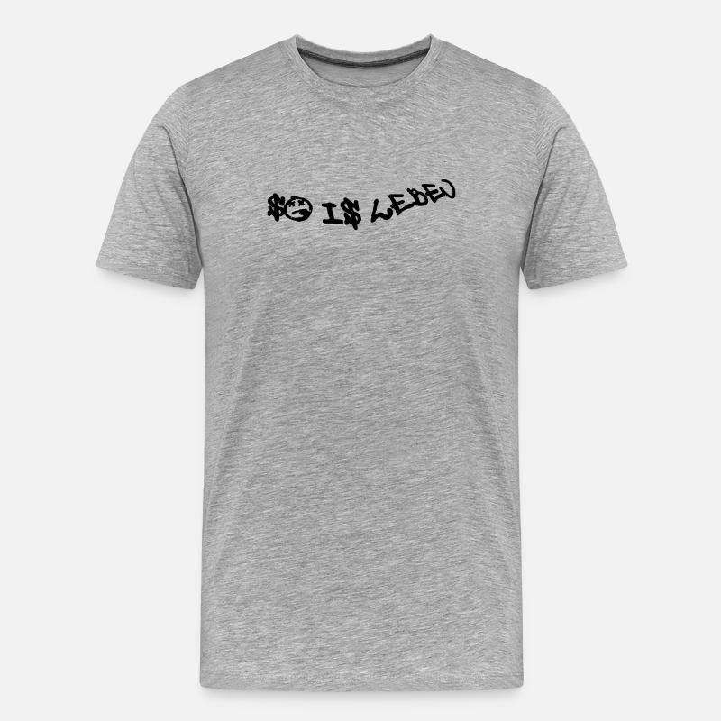So is Leben - Männer Premium Bio T-Shirt - Grau meliert