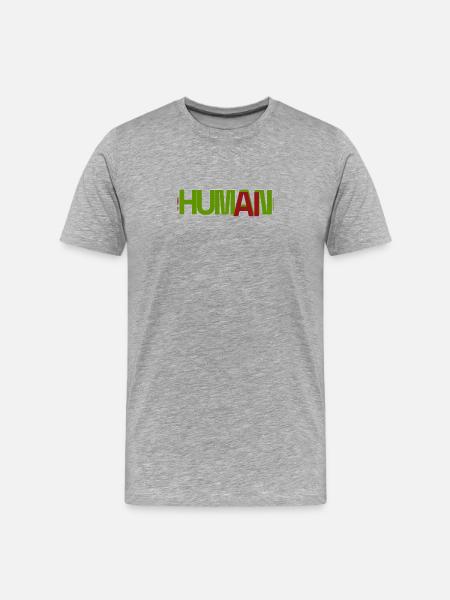 Humain - T-shirt bio Premium Homme - gris chiné
