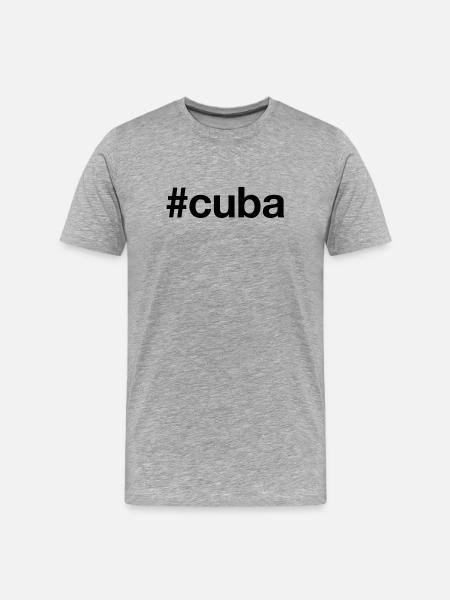 CUBA - T-shirt bio Premium Homme - gris chiné