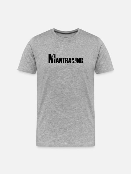 Mantrailing Malinois / German Shepherd - Men's Premium Organic T-Shirt - heather grey