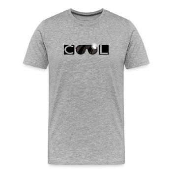 cool - T-shirt bio Premium Homme - gris chiné - Devant - Damien (186cm)