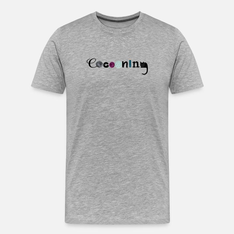 Verzärtelnd - Männer Premium Bio T-Shirt - Grau meliert