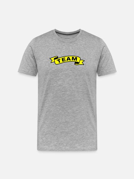 Team Banderole - Men's Premium Organic T-Shirt - heather grey
