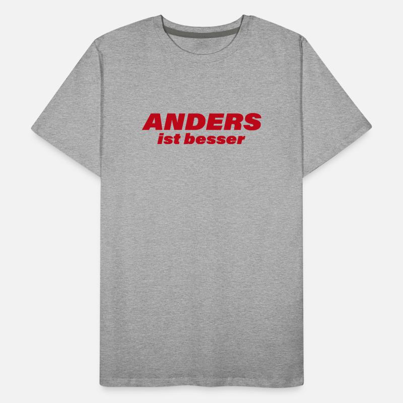 ANDERS IST BESSER Männer Premium Bio T-Shirt