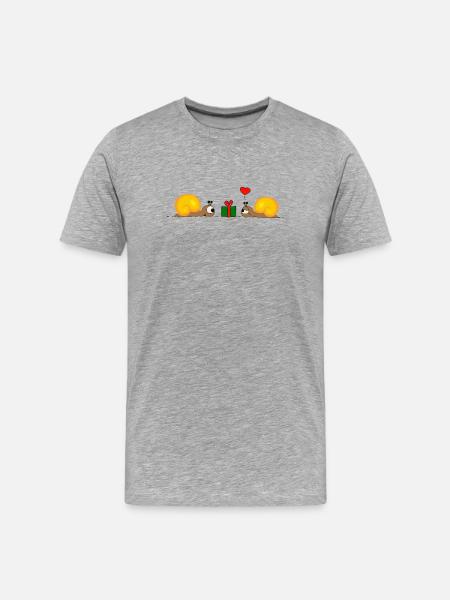 Snail Poison - Men's Premium Organic T-Shirt - heather grey