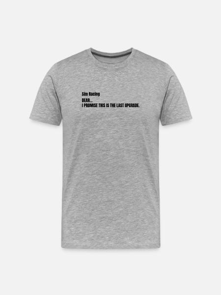 This was the Last Upgrade - Männer Premium Bio T-Shirt - Grau meliert