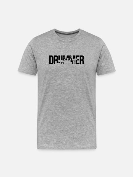 batteur - T-shirt bio Premium Homme - gris chiné