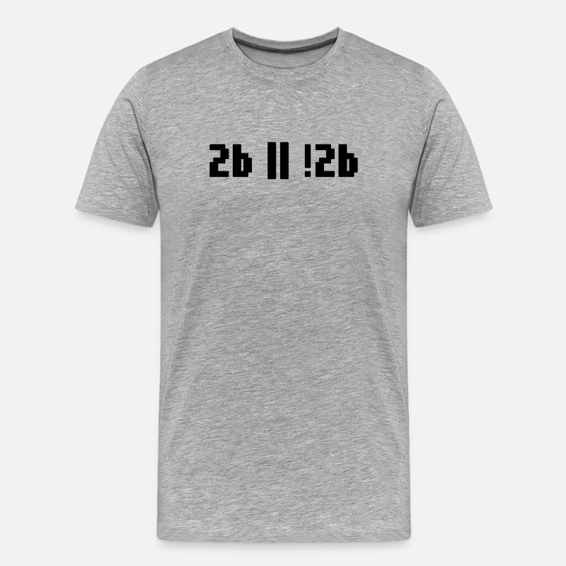 2b ou pas 2b – Programmeur de Shakespeare Hamlet - T-shirt bio Premium Homme - gris chiné