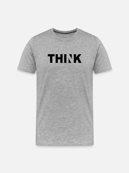 THINK - T-shirt bio Premium Homme - gris chiné