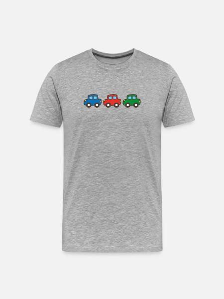 Trois voitures - T-shirt bio Premium Homme - gris chiné
