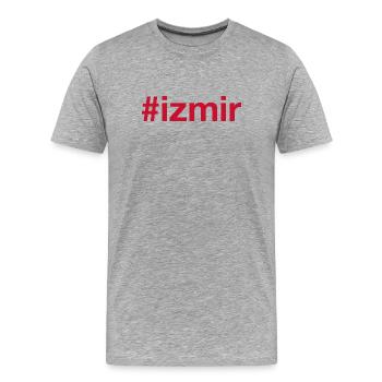 IZMIR Turkey Türkei Hashtag - Men's Premium Organic T-Shirt - heather grey - Front - Damien (186cm)