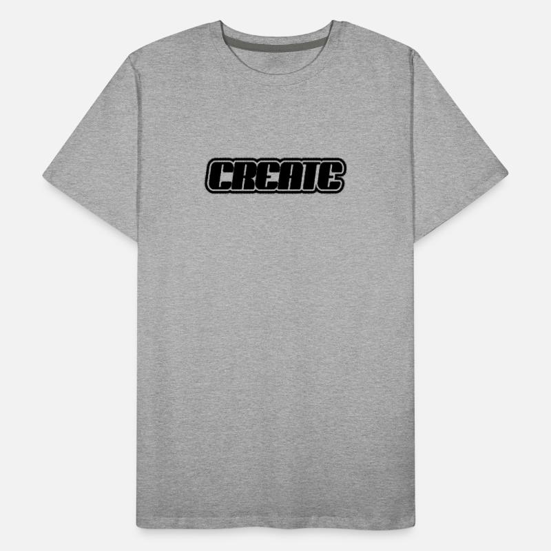 Create Lettering Men's Premium Organic T-Shirt