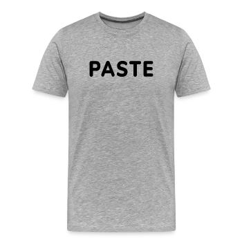 Copy Paste, Father and Child, Mother and child - Männer Premium Bio T-Shirt - Grau meliert - Vorne - Damien (186cm)