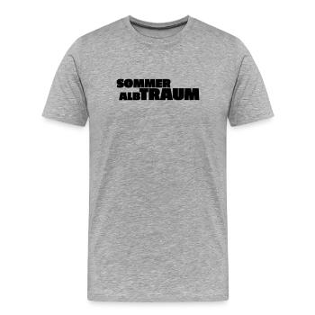 Sommeralbtraum - Männer Premium Bio T-Shirt - Grau meliert - Vorne - Damien (186cm)