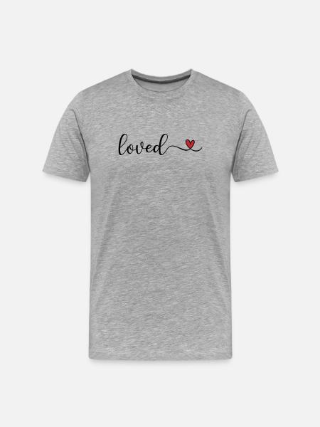aimé - T-shirt bio Premium Homme - gris chiné