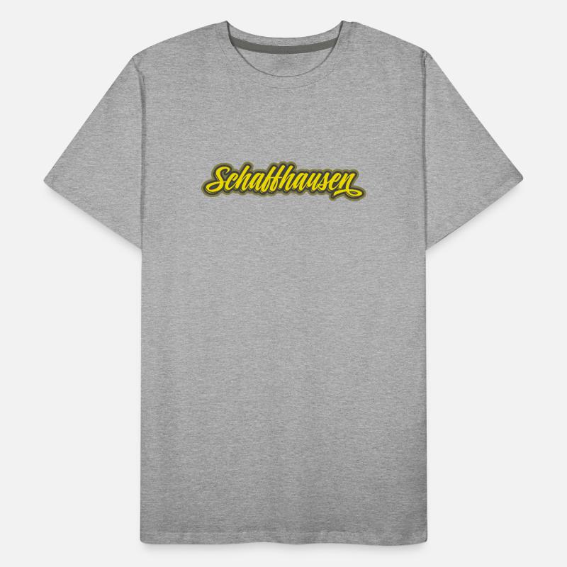 Schaffhausen Script Lettering Men's Premium Organic T-Shirt