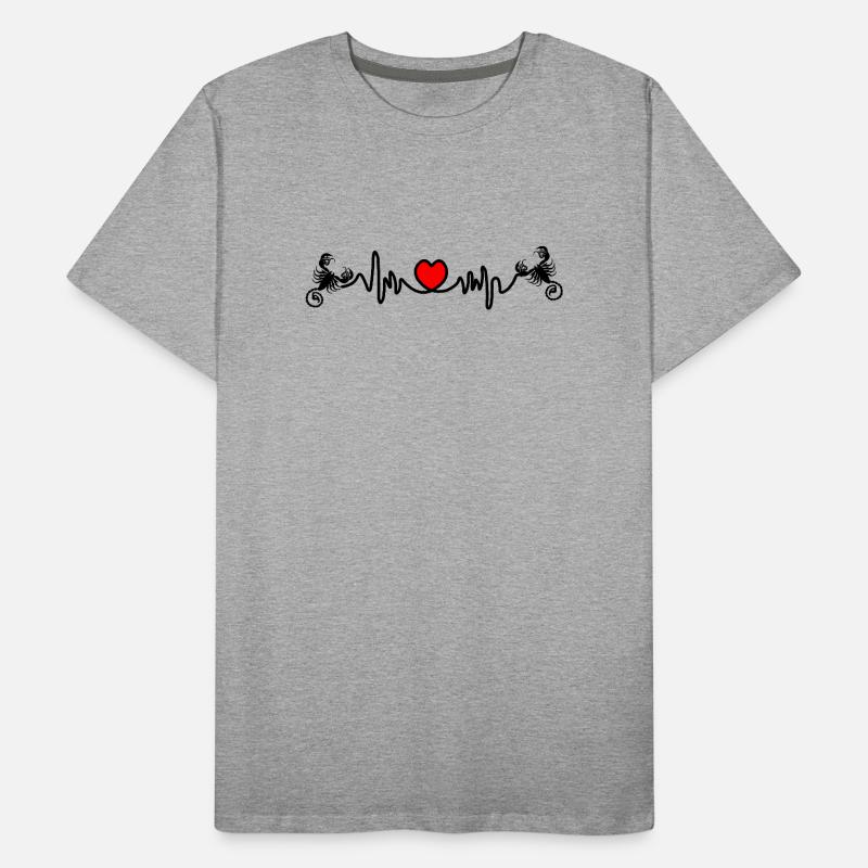 Herzfrequenz Cardio Scorpio Scorpio Männer Premium Bio T-Shirt