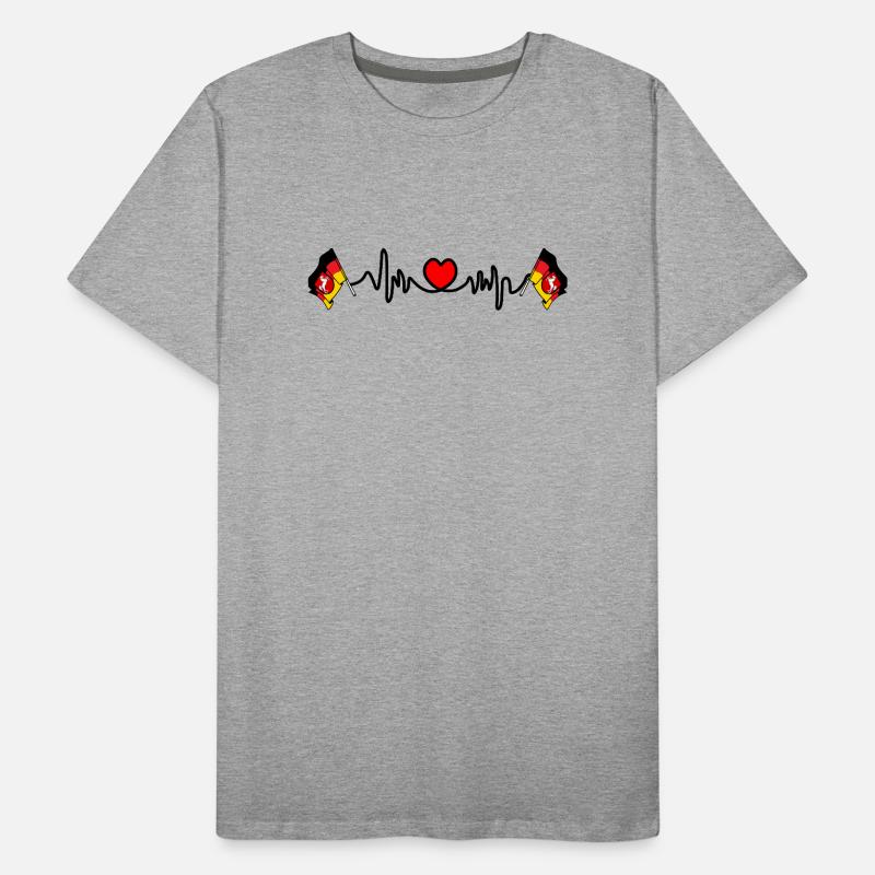 Fréquence cardiaque cardio Basse-Saxe T-shirt bio Premium Homme