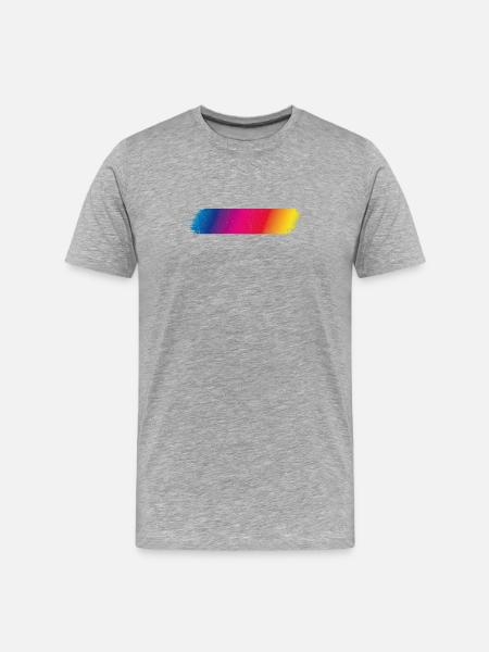 Farbspektrum Flash dirty - Männer Premium Bio T-Shirt - Grau meliert