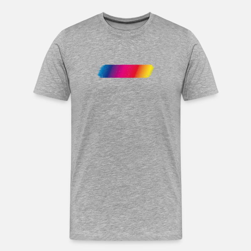 Farbspektrum Flash dirty - Männer Premium Bio T-Shirt - Grau meliert