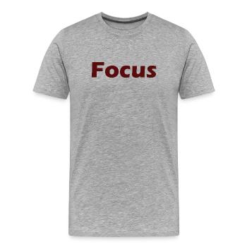 Conception abstraite de t-shirt à motif géométrique de vague - T-shirt bio Premium Homme - gris chiné - Devant - Damien (186cm)