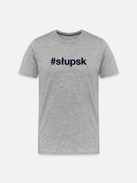 Slupsk Polska Polen - Männer Premium Bio T-Shirt - Grau meliert