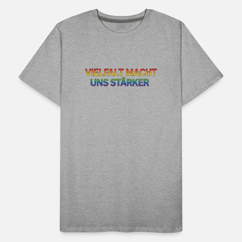 Diversity makes us stronger Men's Premium Organic T-Shirt