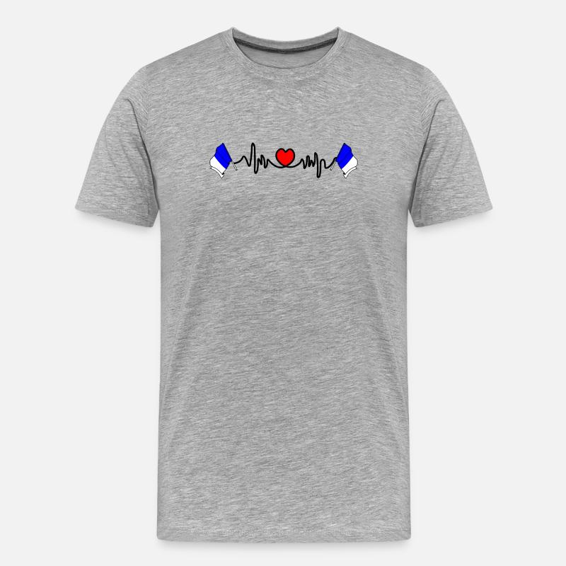 Spa Custom Flag - Men's Premium Organic T-Shirt - heather grey
