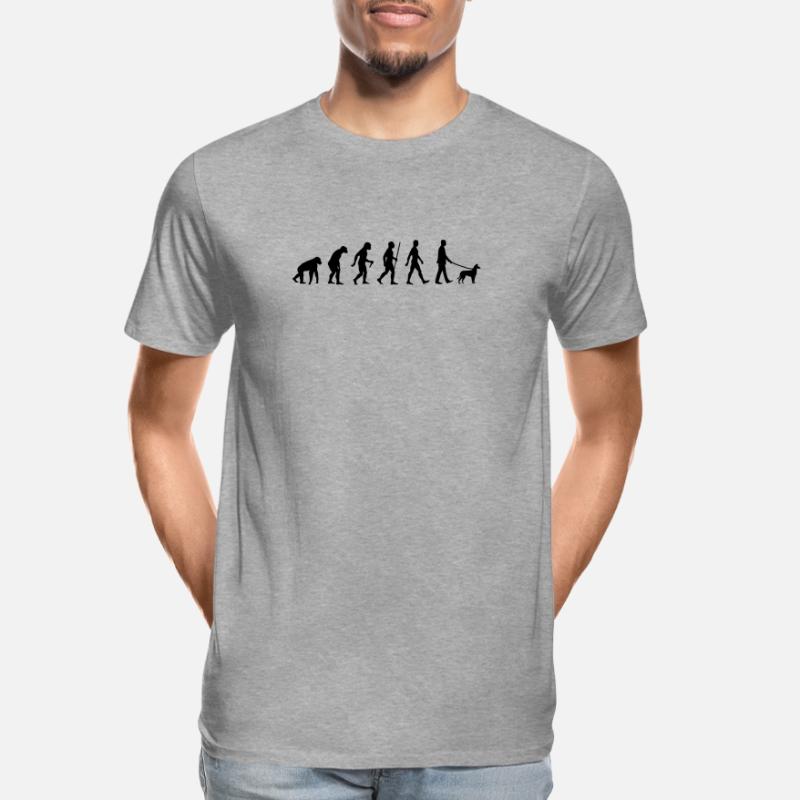 Evolution Smooth Collie Mann Männer Premium Bio T-Shirt