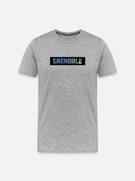 Grenoble - T-shirt bio Premium Homme - gris chiné