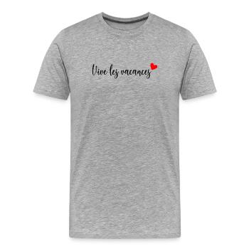 MISTRESS. THANK YOU. THANK YOU MISTRESS. MISTRESS - Men's Premium Organic T-Shirt - heather grey - Front - Damien (186cm)