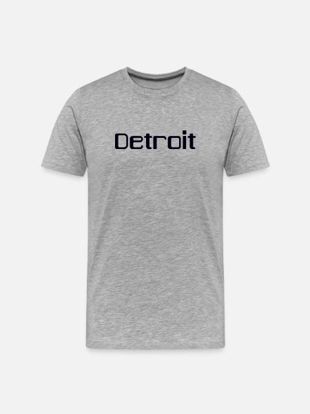 DETROIT - Men's Premium Organic T-Shirt - heather grey