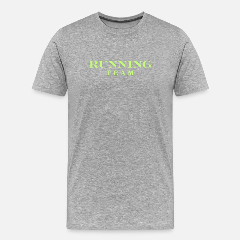 Équipe de course - T-shirt bio Premium Homme - gris chiné