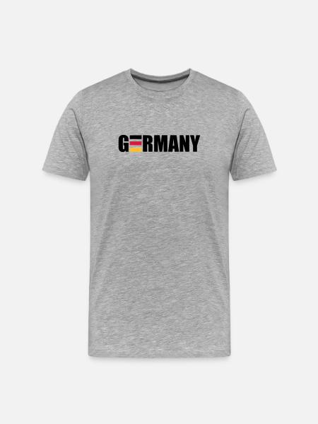 Germany - Männer Premium Bio T-Shirt - Grau meliert