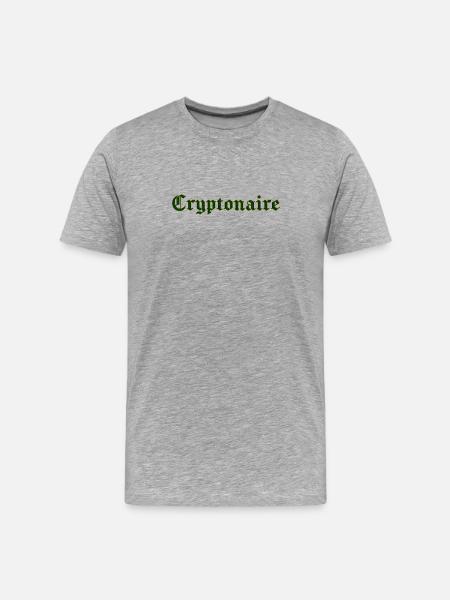 Cryptonaire - Men's Premium Organic T-Shirt - heather grey
