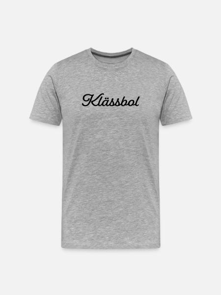 Klässbol black - Men's Premium Organic T-Shirt - heather grey