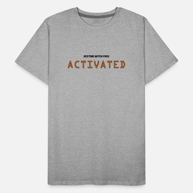 Visage de sorcière au repos activé T-shirt bio Premium Homme