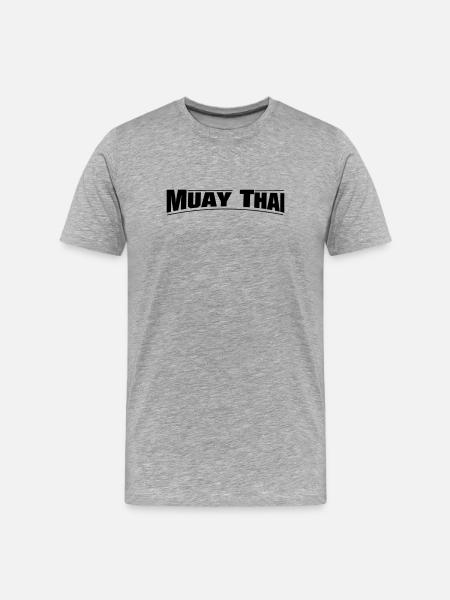 MUAY THAI - Men's Premium Organic T-Shirt - heather grey