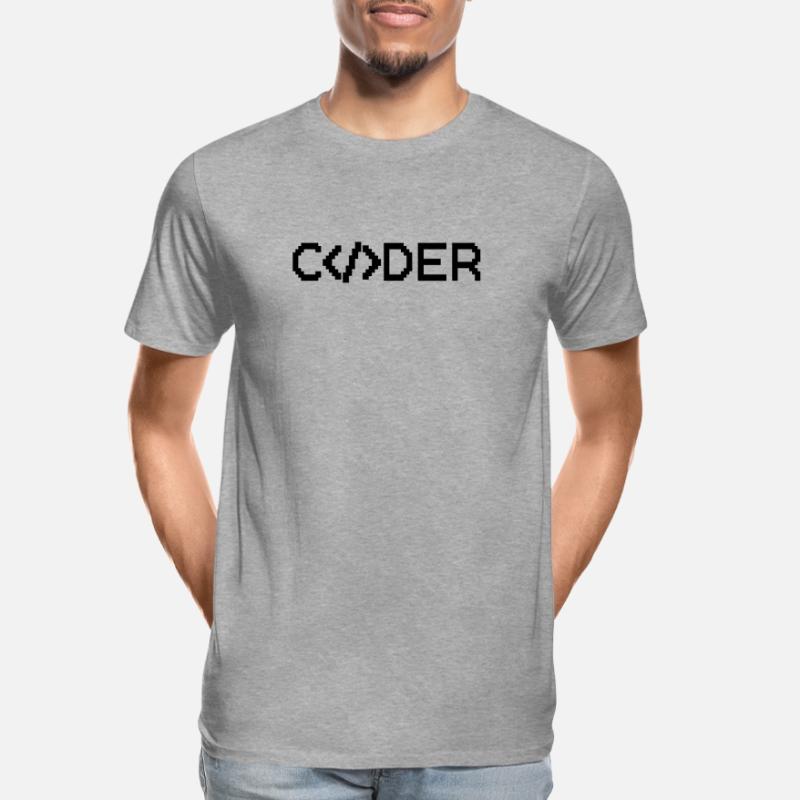 Coder Männer Premium Bio T-Shirt
