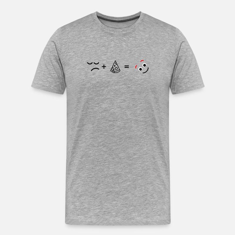 Warten auf Design-Upload - Männer Premium Bio T-Shirt - Grau meliert