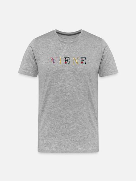 Viene - Men's Premium Organic T-Shirt - heather grey
