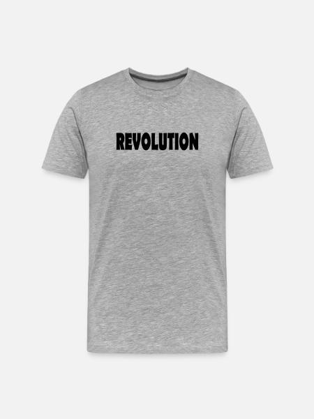 révolution - T-shirt bio Premium Homme - gris chiné
