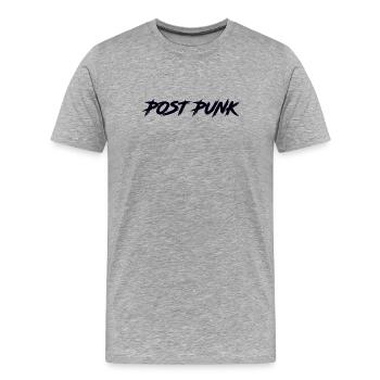 Post Punk - Männer Premium Bio T-Shirt - Grau meliert - Vorne - Damien (186cm)