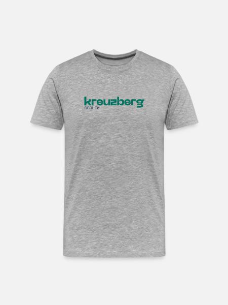 Berlin Kreuzberg - Simple, beautiful design - Men's Premium Organic T-Shirt - heather grey