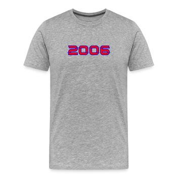2006 Neon Horizonte - Men's Premium Organic T-Shirt - heather grey - Front - Damien (186cm)