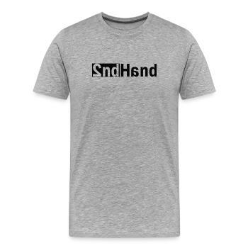 2ème main - T-shirt bio Premium Homme - gris chiné - Devant - Damien (186cm)