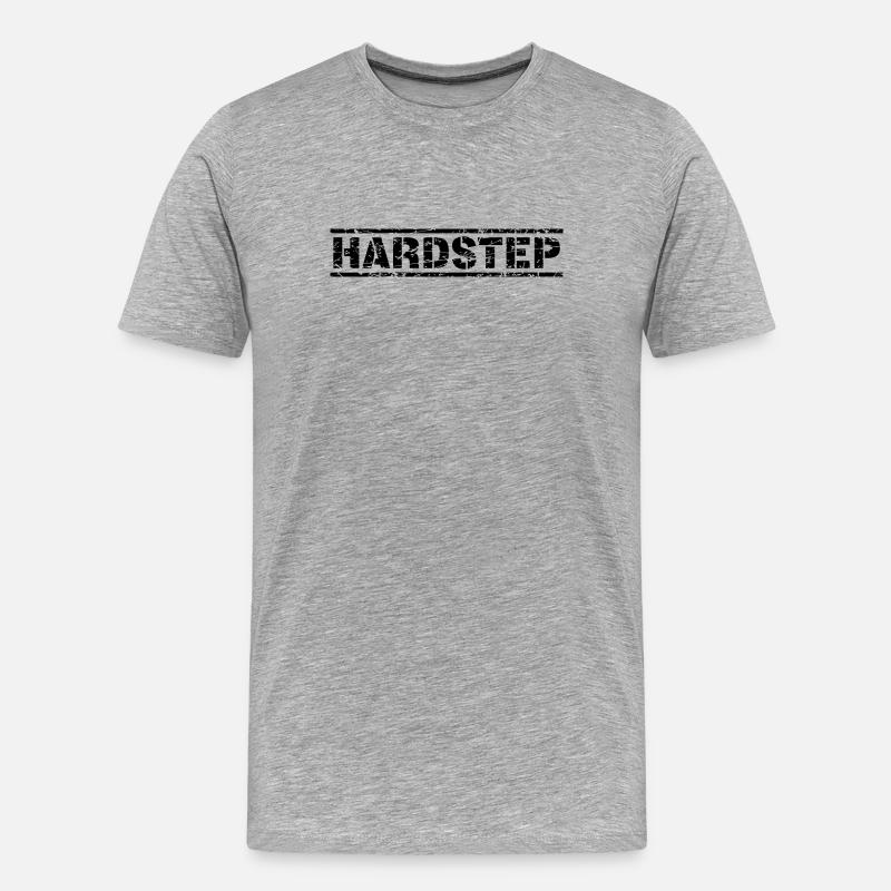 Hardstep - Männer Premium Bio T-Shirt - Grau meliert